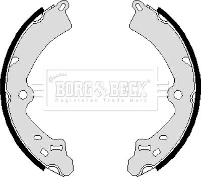 Borg & Beck BBS6062 - Kit ganasce freno autozon.pro