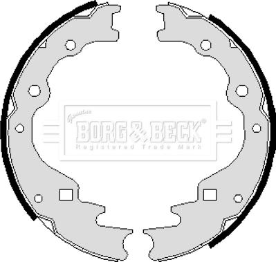 Borg & Beck BBS6009 - Kit ganasce freno autozon.pro