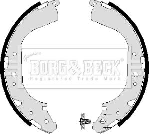 Borg & Beck BBS6004 - Kit ganasce freno autozon.pro