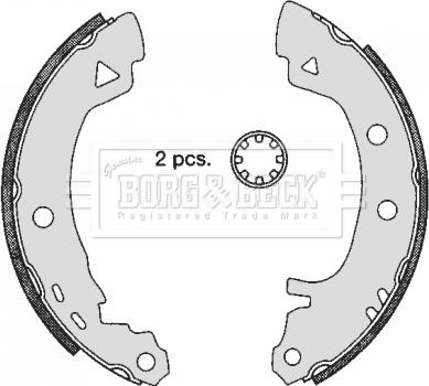 Borg & Beck BBS6000 - Kit ganasce freno autozon.pro