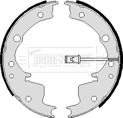 Borg & Beck BBS6001 - Kit ganasce freno autozon.pro