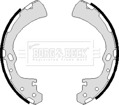 Borg & Beck BBS6019 - Kit ganasce freno autozon.pro