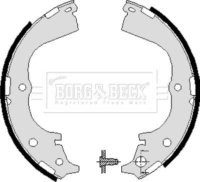 Borg & Beck BBS6018 - Kit ganasce freno autozon.pro