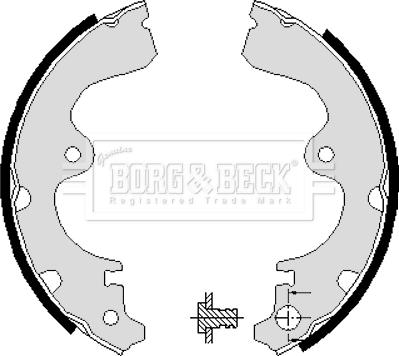 Borg & Beck BBS6088 - Kit ganasce freno autozon.pro