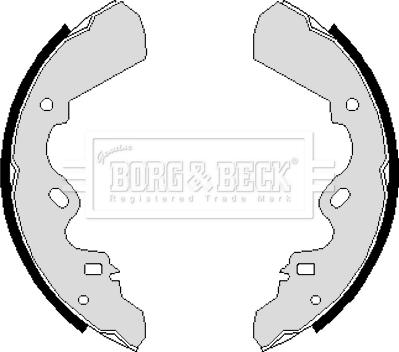 Borg & Beck BBS6083 - Kit ganasce freno autozon.pro