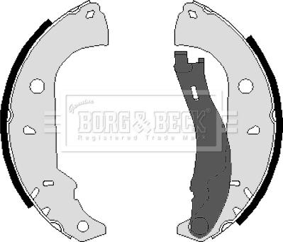 Borg & Beck BBS6026 - Kit ganasce freno autozon.pro