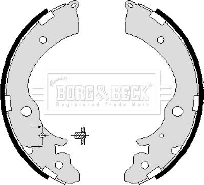 Borg & Beck BBS6071 - Kit ganasce freno autozon.pro