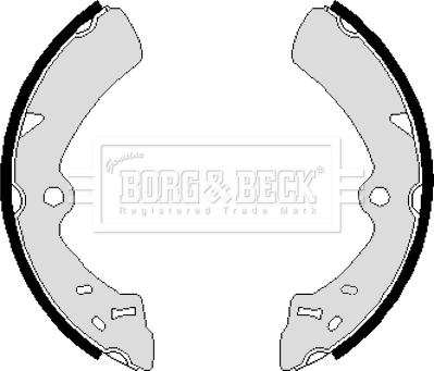 Borg & Beck BBS6073 - Kit ganasce freno autozon.pro