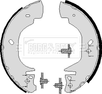 Borg & Beck BBS6194 - Kit ganasce freno autozon.pro