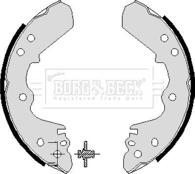 Borg & Beck BBS6196 - Kit ganasce freno autozon.pro