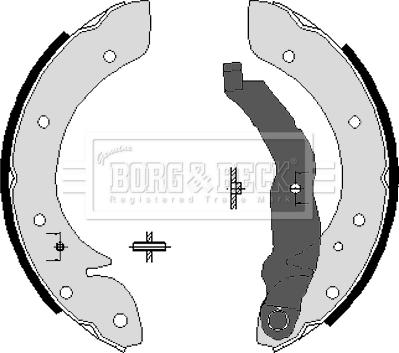 Borg & Beck BBS6198 - Kit ganasce freno autozon.pro