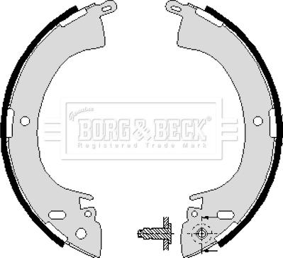 Borg & Beck BBS6197 - Kit ganasce freno autozon.pro