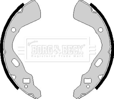 Borg & Beck BBS6148 - Kit ganasce freno autozon.pro