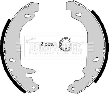 Borg & Beck BBS6147 - Kit ganasce freno autozon.pro