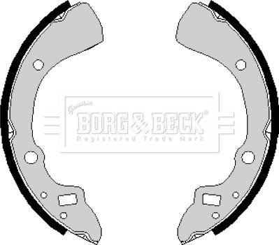 Borg & Beck BBS6166 - Kit ganasce freno autozon.pro