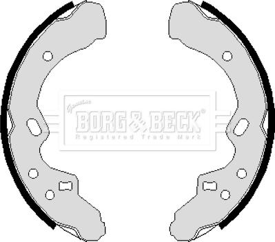 Borg & Beck BBS6105 - Kit ganasce freno autozon.pro