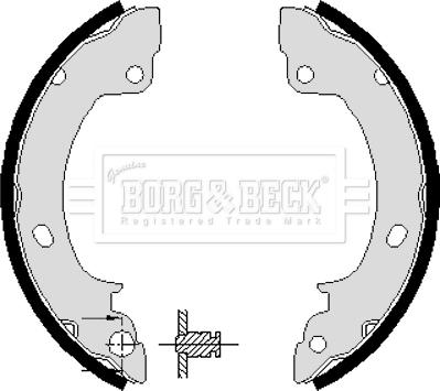 Borg & Beck BBS6100 - Kit ganasce freno autozon.pro