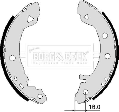 Borg & Beck BBS6103 - Kit ganasce freno autozon.pro