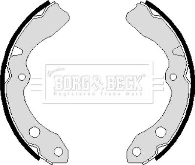 Borg & Beck BBS6102 - Kit ganasce freno autozon.pro