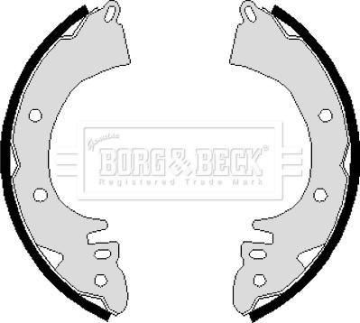 Borg & Beck BBS6114 - Kit ganasce freno autozon.pro