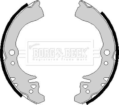 Borg & Beck BBS6135 - Kit ganasce freno autozon.pro