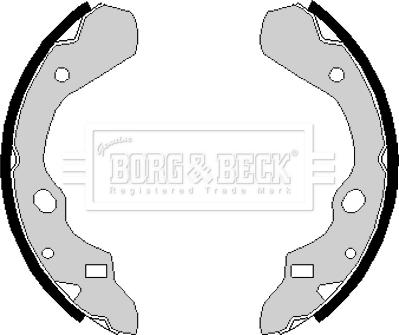 Borg & Beck BBS6130 - Kit ganasce freno autozon.pro