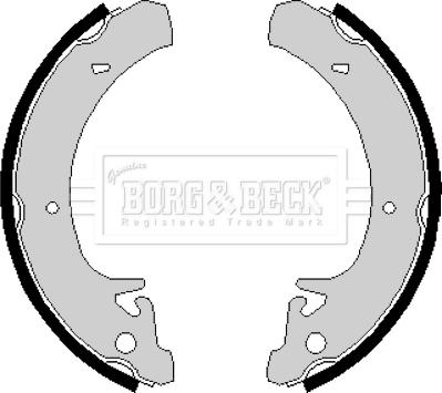 Borg & Beck BBS6133 - Kit ganasce freno autozon.pro