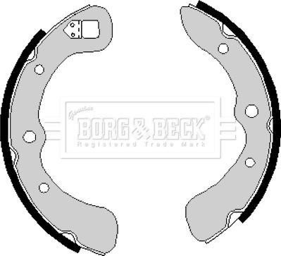 Borg & Beck BBS6129 - Kit ganasce freno autozon.pro