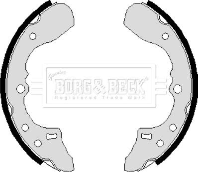 Borg & Beck BBS6120 - Kit ganasce freno autozon.pro