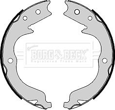 Borg & Beck BBS6398 - Kit ganasce, Freno stazionamento autozon.pro