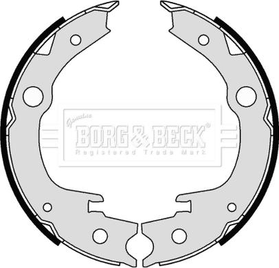 Borg & Beck BBS6342 - Kit ganasce, Freno stazionamento autozon.pro