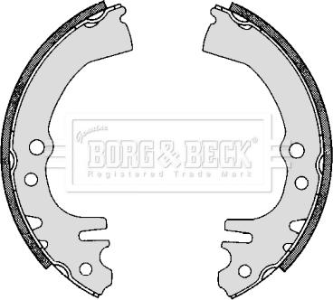 Borg & Beck BBS6300 - Kit ganasce freno autozon.pro