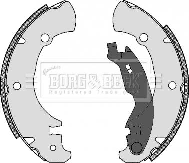 Borg & Beck BBS6302 - Kit ganasce freno autozon.pro