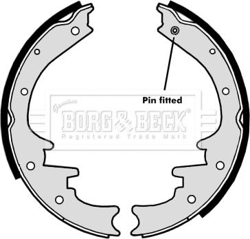 Borg & Beck BBS6318 - Kit ganasce freno autozon.pro