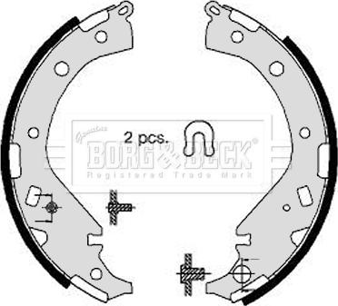 Borg & Beck BBS6336 - Kit ganasce freno autozon.pro