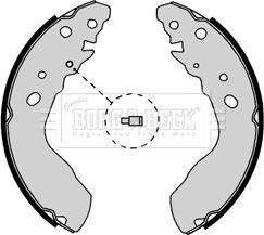 Borg & Beck BBS6338 - Kit ganasce freno autozon.pro