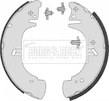 Borg & Beck BBS6325 - Kit ganasce freno autozon.pro