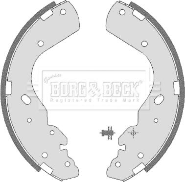 Borg & Beck BBS6323 - Kit ganasce freno autozon.pro