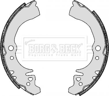 Borg & Beck BBS6298 - Kit ganasce freno autozon.pro