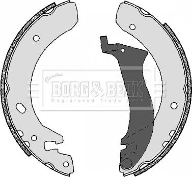 Borg & Beck BBS6245 - Kit ganasce, Freno stazionamento autozon.pro