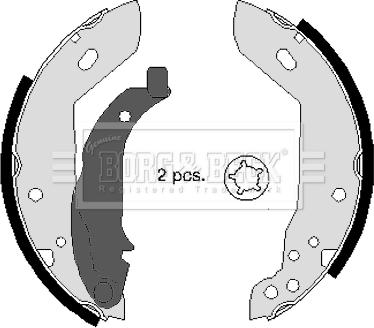 Borg & Beck BBS6240 - Kit ganasce freno autozon.pro