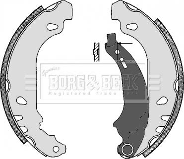 Borg & Beck BBS6243 - Kit ganasce freno autozon.pro