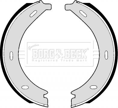 Borg & Beck BBS6257 - Kit ganasce, Freno stazionamento autozon.pro