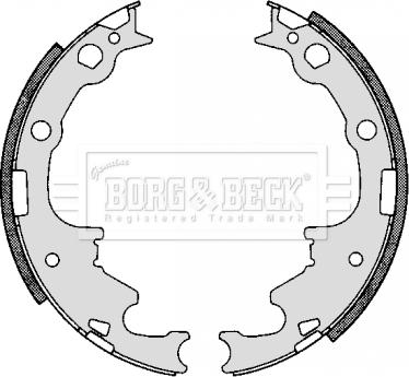 Borg & Beck BBS6269 - Kit ganasce freno autozon.pro