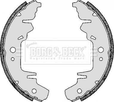 Borg & Beck BBS6263 - Kit ganasce freno autozon.pro