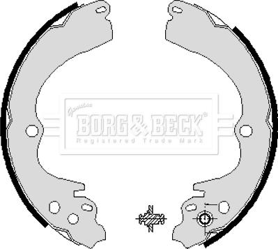 Borg & Beck BBS6204 - Kit ganasce freno autozon.pro