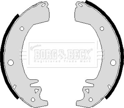 Borg & Beck BBS6208 - Kit ganasce freno autozon.pro