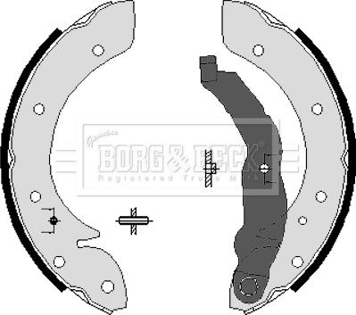 Borg & Beck BBS6207 - Kit ganasce freno autozon.pro