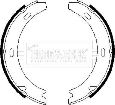 Borg & Beck BBS6219 - Kit ganasce, Freno stazionamento autozon.pro