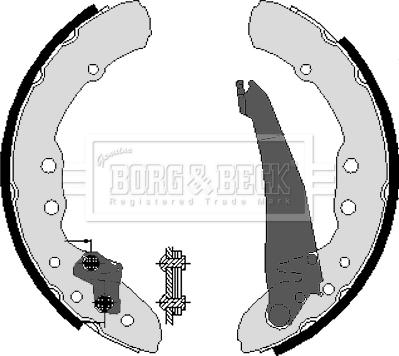 Borg & Beck BBS6212 - Kit ganasce freno autozon.pro